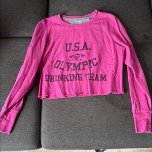 Pink USA Olympic Drinking Team Long Sleeve Shirt